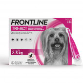 Frontline Tri-Act - пипети за външно обезпаразитяване за кучета от 2 до 5 кг.